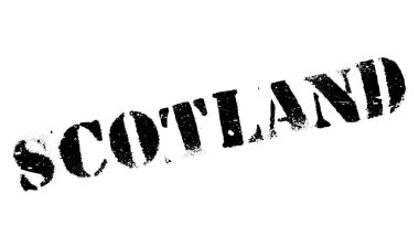 İskoçya damga kauçuk grunge