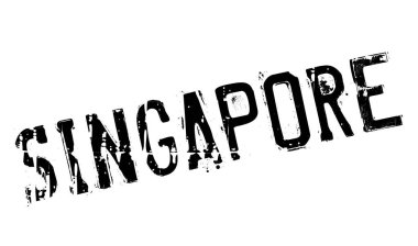 Singapur damga kauçuk grunge