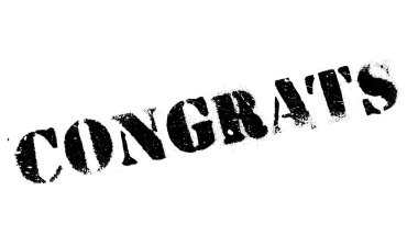 Tebrikler lastik damgası