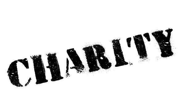 Timbre en caoutchouc de charité — Image vectorielle