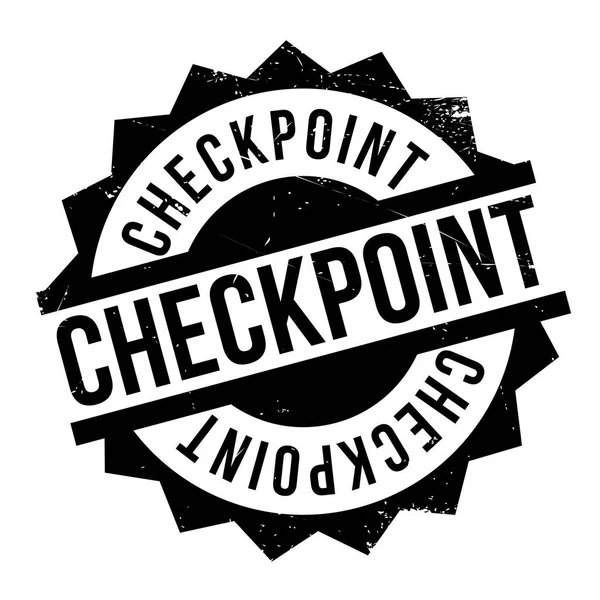 Checkpoint rubber stamp — Stock Vector