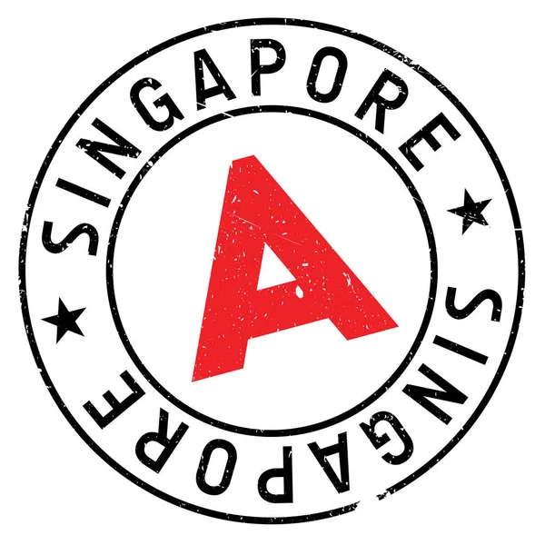 Singapur Stempel Kautschuk grunge — Stockvektor