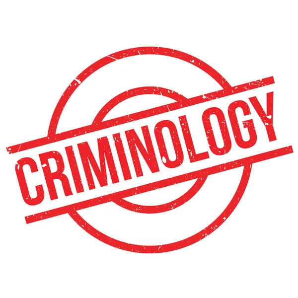 Criminologie Rubberstempel — Stockvector