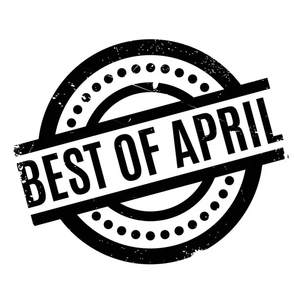 Najlepsza z kwietnia pieczątka — Wektor stockowy