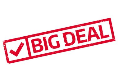Big Deal rubber stamp clipart