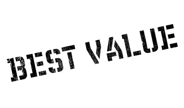 A legjobb érték gumibélyegző — Stock Vector