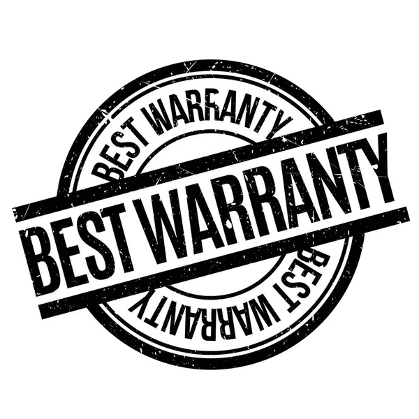 Best Warranty rubber stamp — Stock Vector