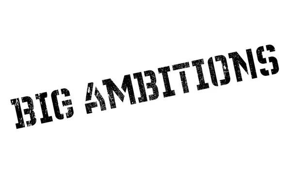 Stempel Karet BIG AMBITIONS - Stok Vektor