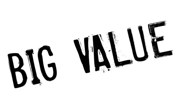 Sello de goma Big Value — Archivo Imágenes Vectoriales
