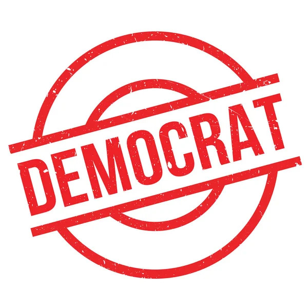 Democraat Rubberstempel — Stockvector