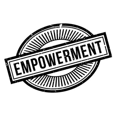 Empowerment rubber stamp clipart