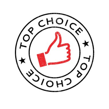 Top Choice rubber stamp clipart