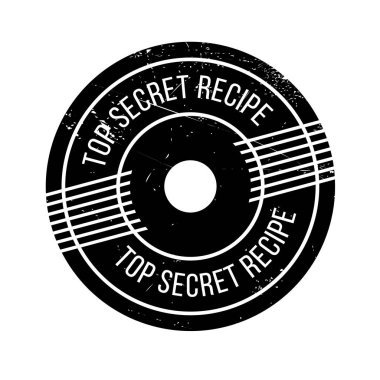 Top Secret Recipe rubber stamp clipart