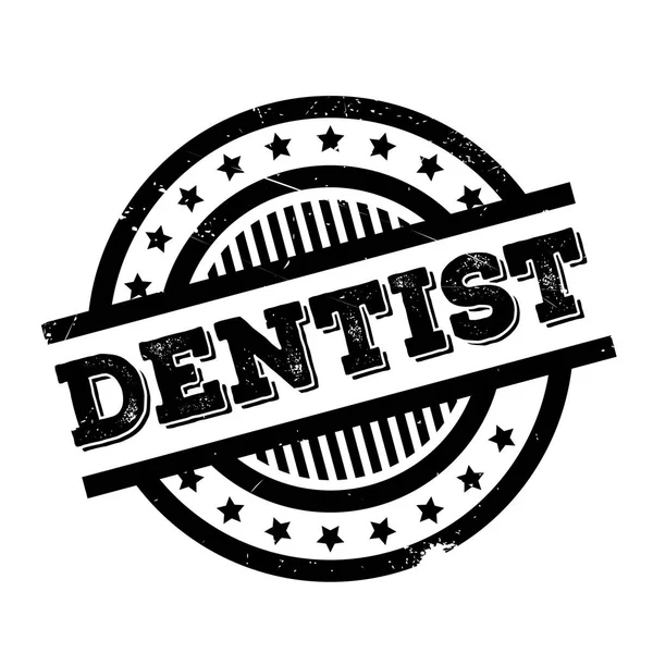 Timbro di gomma dentista — Vettoriale Stock
