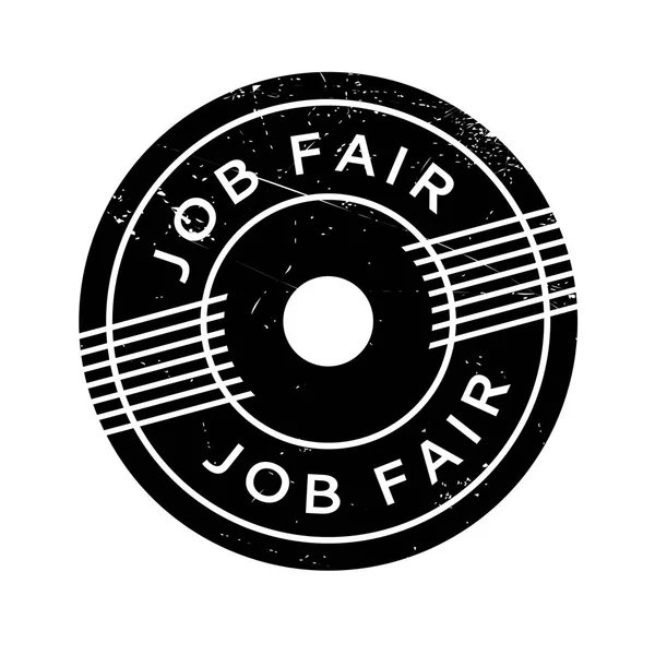 Job Fair Carimbo de borracha — Vetor de Stock