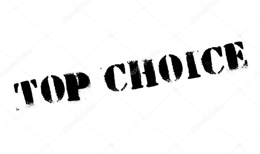 Top Choice rubber stamp