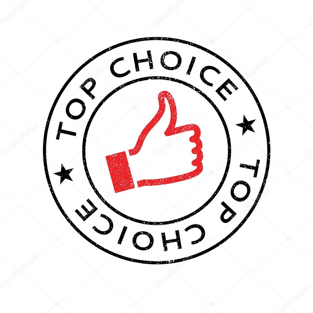 Top Choice rubber stamp