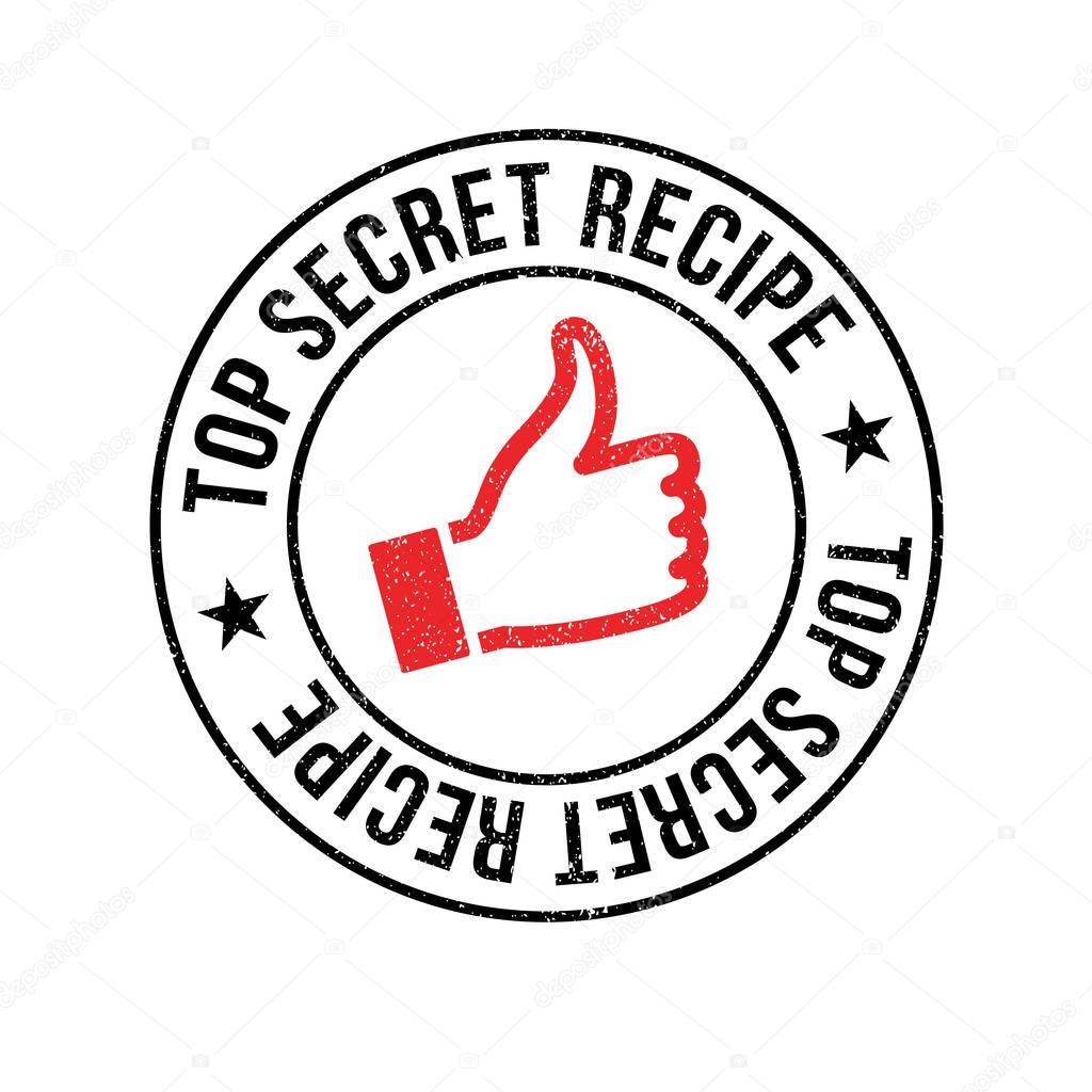 Top Secret Recipe rubber stamp