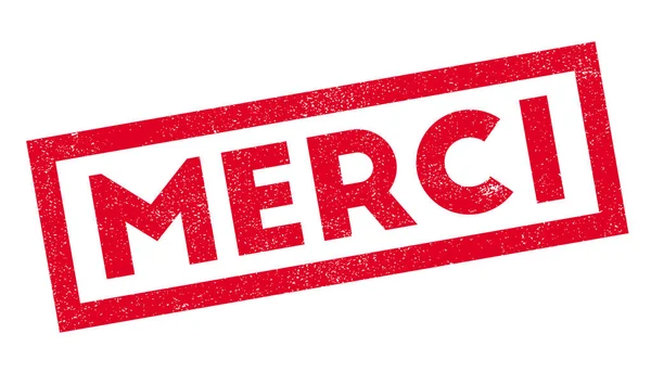 Merci rubber stamp — Stock Vector