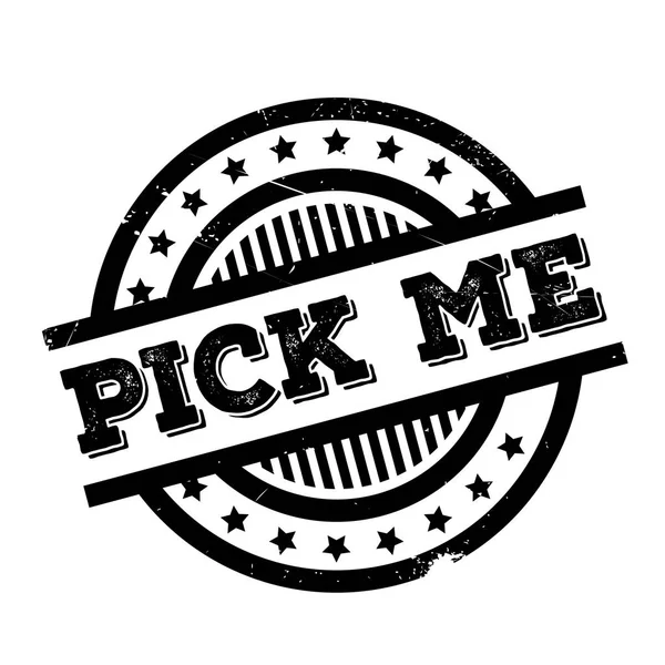 Pick Me tampon en caoutchouc — Image vectorielle