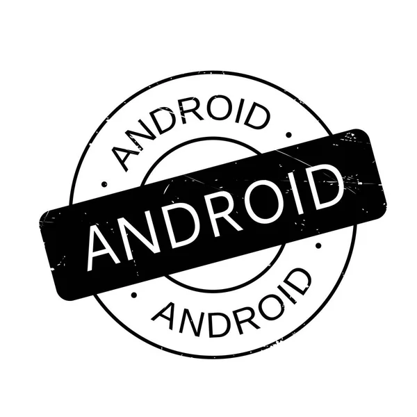 Carimbo de borracha Android —  Vetores de Stock