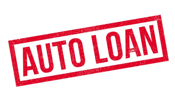 Auto lening Rubberstempel — Stockvector