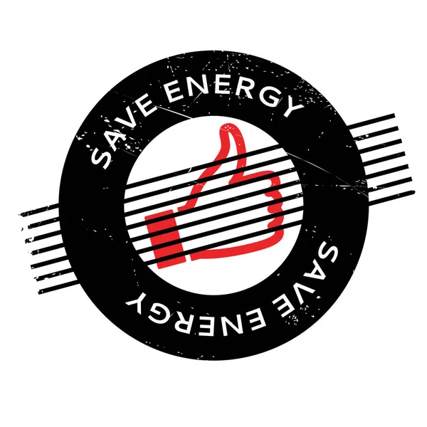 Save Energy rubber stamp — Stock Vector