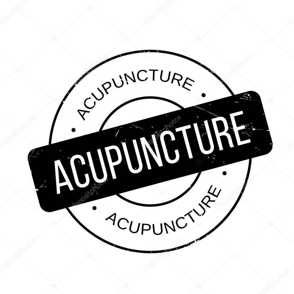 Acupuncture rubber stamp