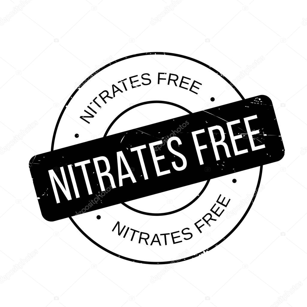 Nitrates Free rubber stamp