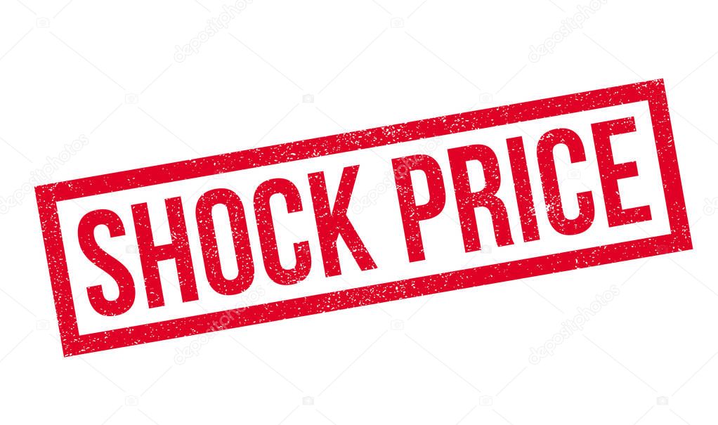 Shock Price rubber stamp