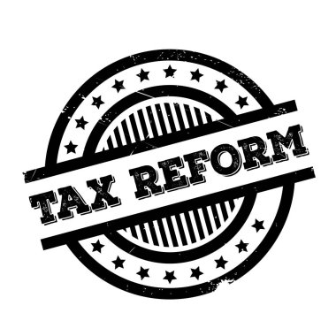 Tax Reform rubber stamp clipart
