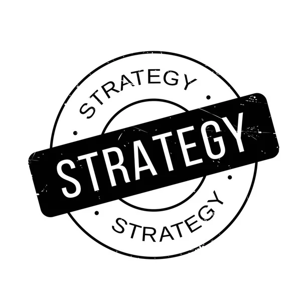 Strategie-Stempel — Stockvektor