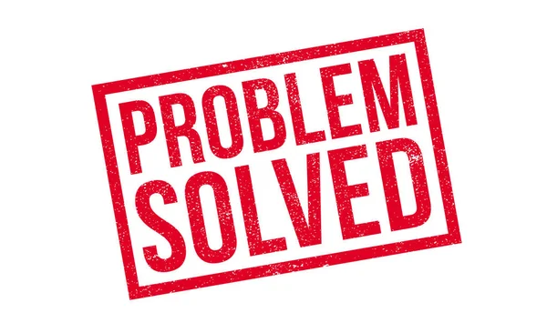 Problem Solved rubber stamp — Stock Vector
