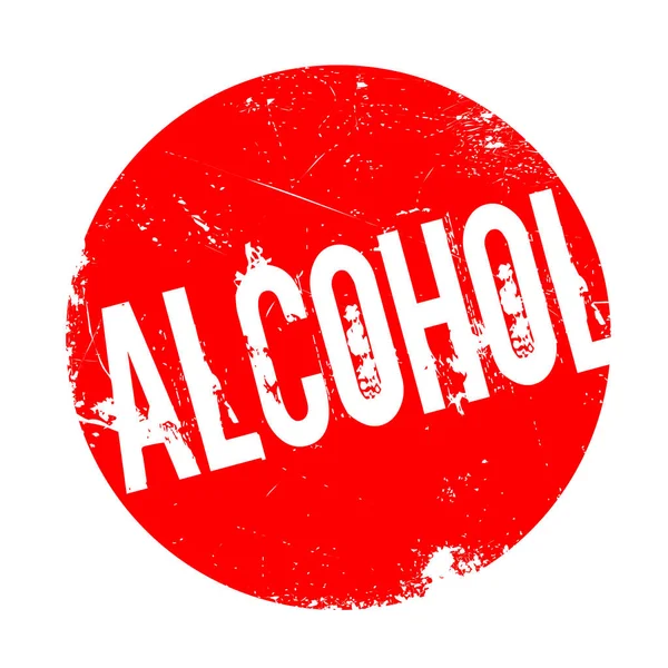 Sello de caucho con alcohol — Vector de stock