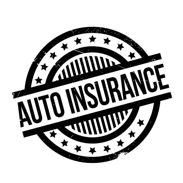 Auto Insurance gummistämpel — Stock vektor