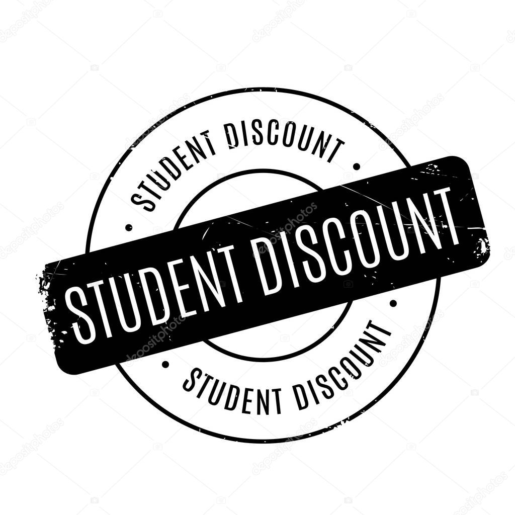 Student Discount rubber stamp