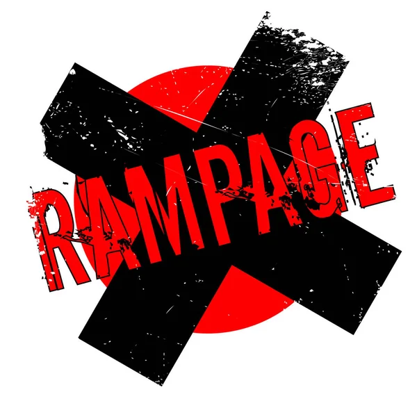Rampage gummistämpel — Stock vektor