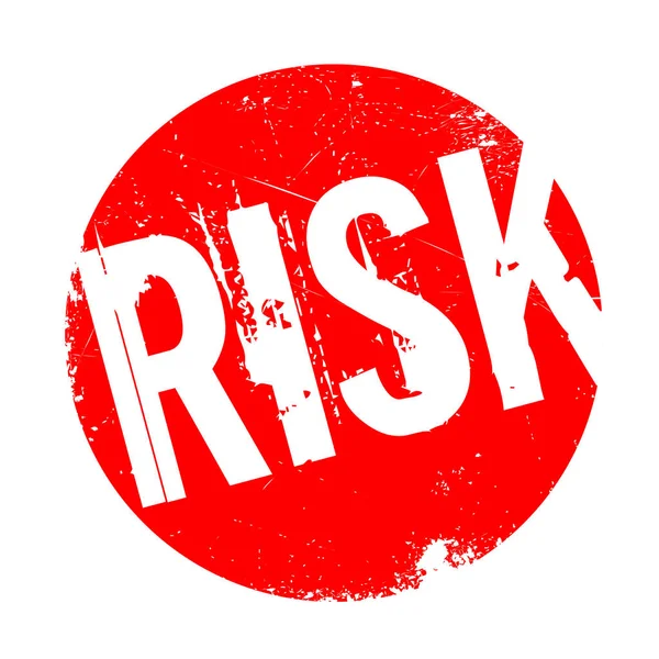Risk rubber stamp — Stock Vector