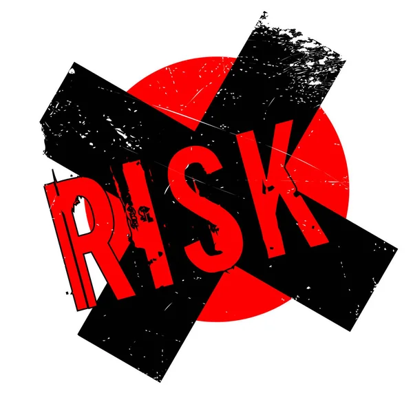 Sello de goma RISK — Vector de stock