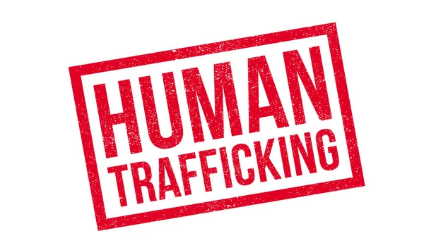Human Trafficking rubber stamp — Stock Vector