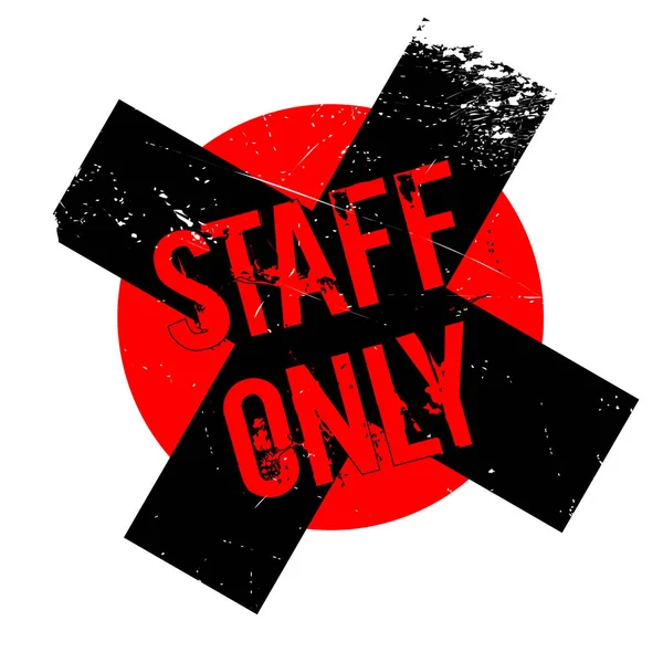 Staff Only rubber stamp — Stock Vector