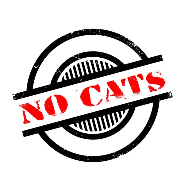 Καμία γάτες καουτσούκ σφραγίδα — Διανυσματικό Αρχείο