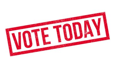 Vote Today rubber stamp clipart