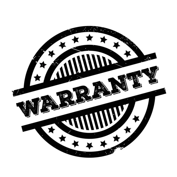 Warranty rubber stamp — Stock Vector