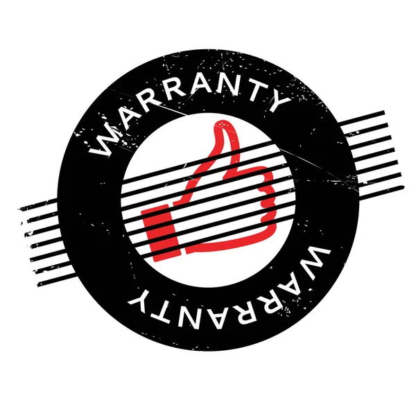 Warranty rubber stamp — Stock Vector