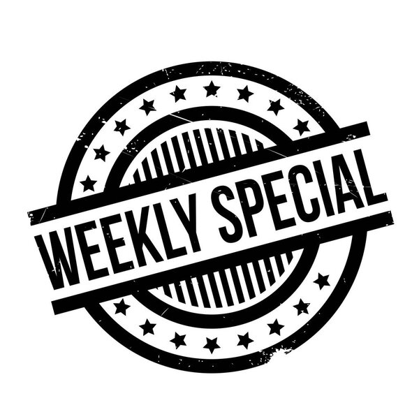 Weekly Special rubber stamp