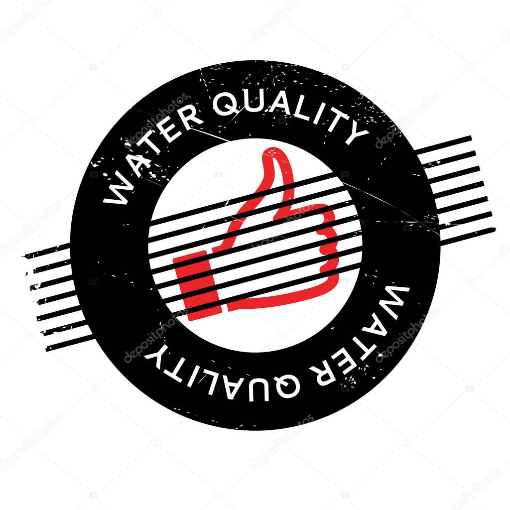 Water Quality rubber stamp