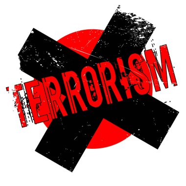 Terrorism rubber stamp clipart