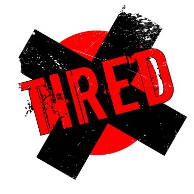 yorgun lastik damgası