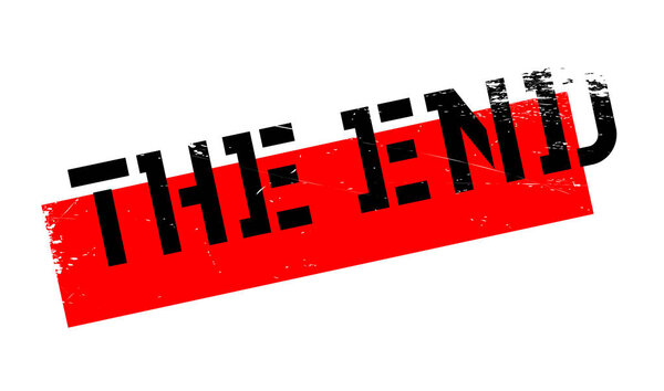 The End rubber stamp